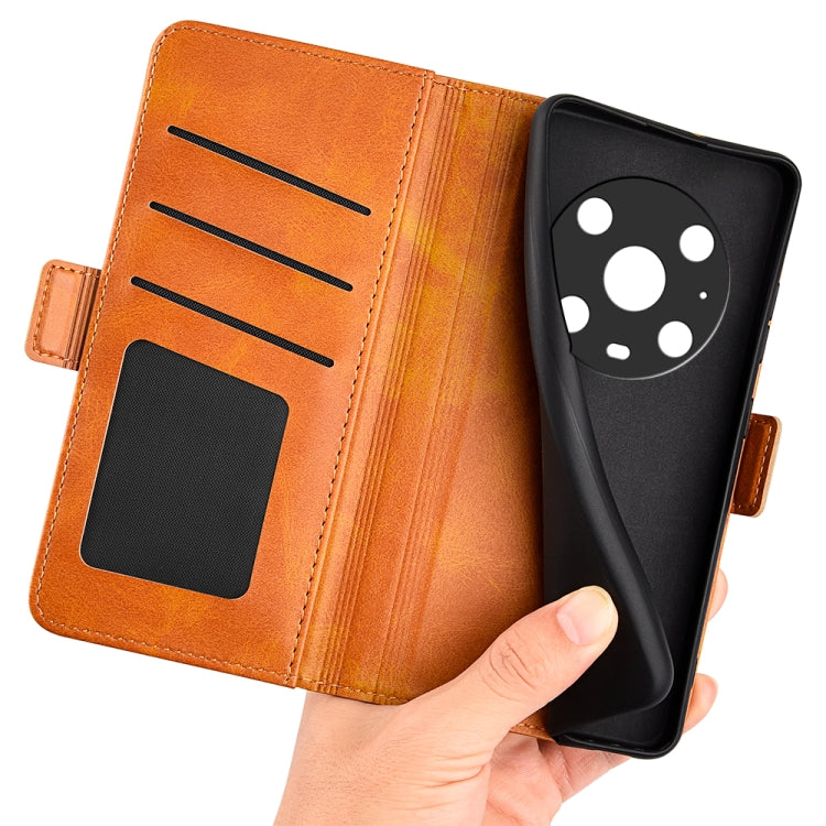 For Honor Magic4 Pro Dual-side Magnetic Buckle Flip Leather Phone Case