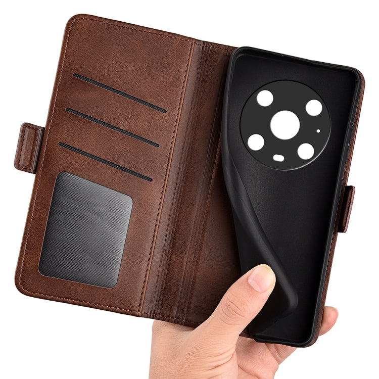 For Honor Magic4 Pro Dual-side Magnetic Buckle Flip Leather Phone Case