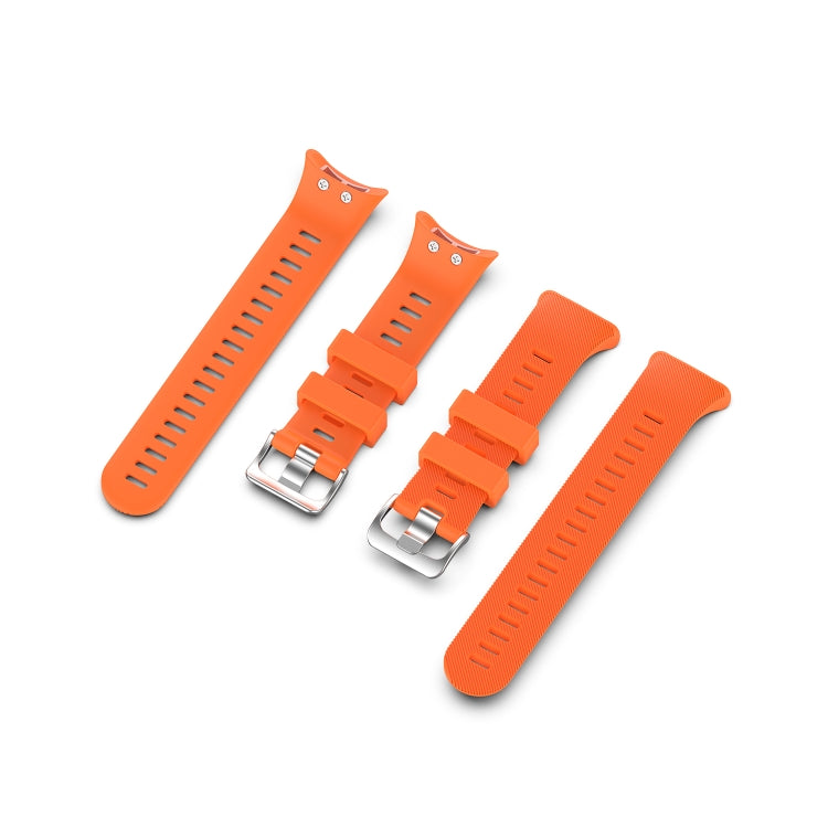 For Garmin Forerunner 45 / Forerunner 45S Universal Twill Solid Color Silicone Watch Band