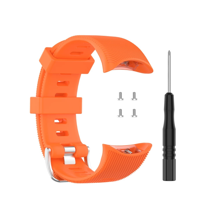 For Garmin Forerunner 45 / Forerunner 45S Universal Twill Solid Color Silicone Watch Band