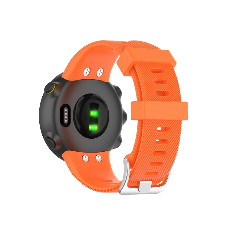 For Garmin Forerunner 45 / Forerunner 45S Universal Twill Solid Color Silicone Watch Band