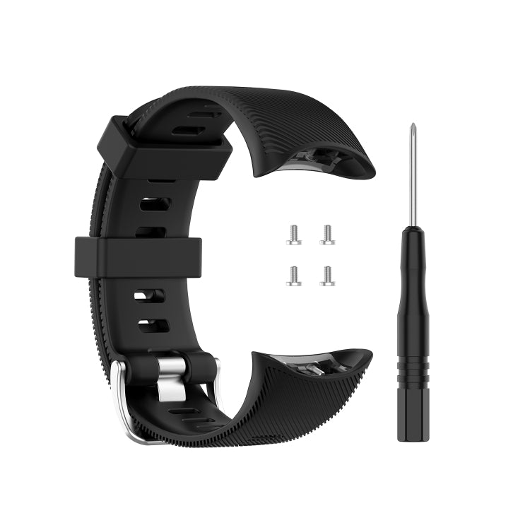 For Garmin Forerunner 45 / Forerunner 45S Universal Twill Solid Color Silicone Watch Band
