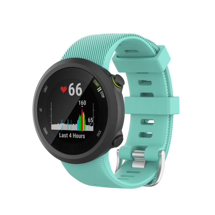 For Garmin Forerunner 45 / Forerunner 45S Universal Twill Solid Color Silicone Watch Band