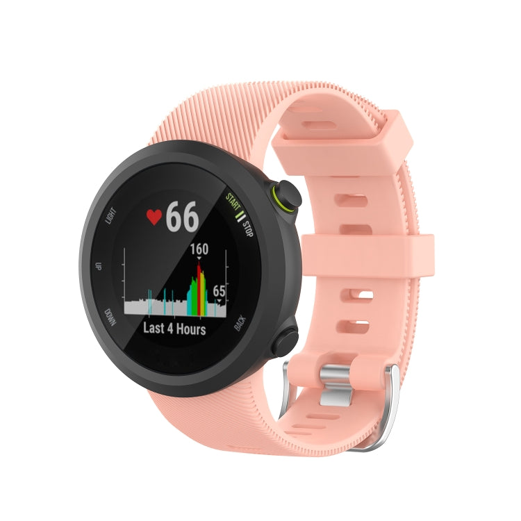 For Garmin Forerunner 45 / Forerunner 45S Universal Twill Solid Color Silicone Watch Band