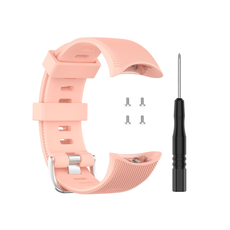For Garmin Forerunner 45 / Forerunner 45S Universal Twill Solid Color Silicone Watch Band