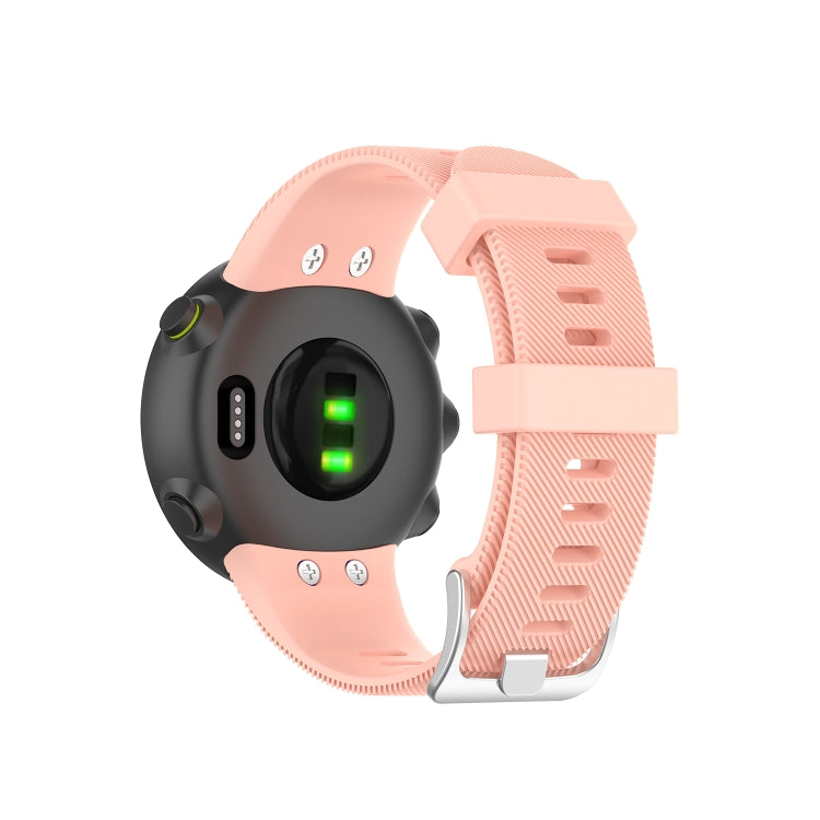 For Garmin Forerunner 45 / Forerunner 45S Universal Twill Solid Color Silicone Watch Band