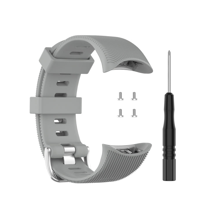 For Garmin Forerunner 45 / Forerunner 45S Universal Twill Solid Color Silicone Watch Band