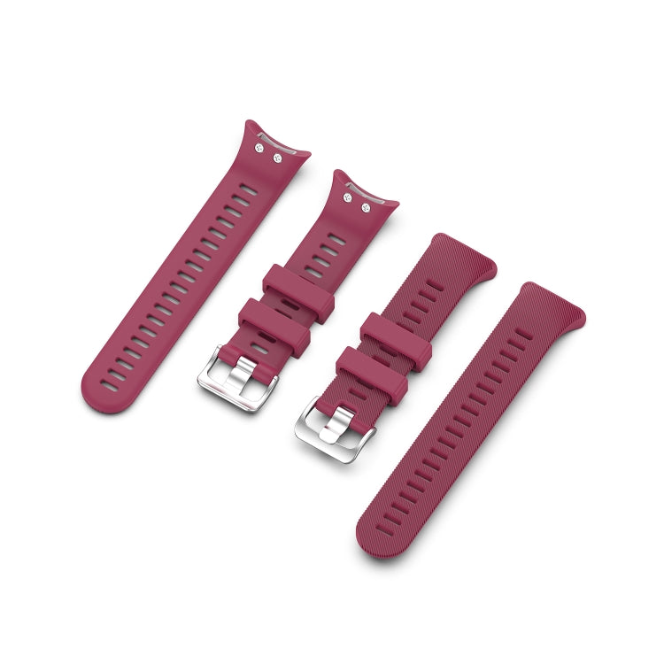 For Garmin Forerunner 45 / Forerunner 45S Universal Twill Solid Color Silicone Watch Band