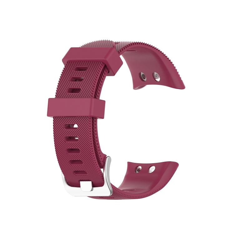 For Garmin Forerunner 45 / Forerunner 45S Universal Twill Solid Color Silicone Watch Band