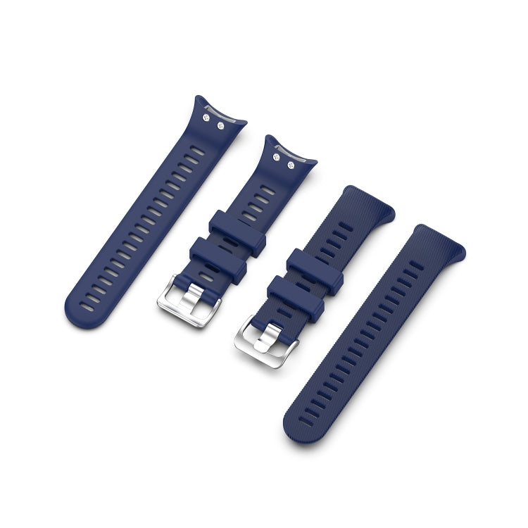 For Garmin Forerunner 45 / Forerunner 45S Universal Twill Solid Color Silicone Watch Band