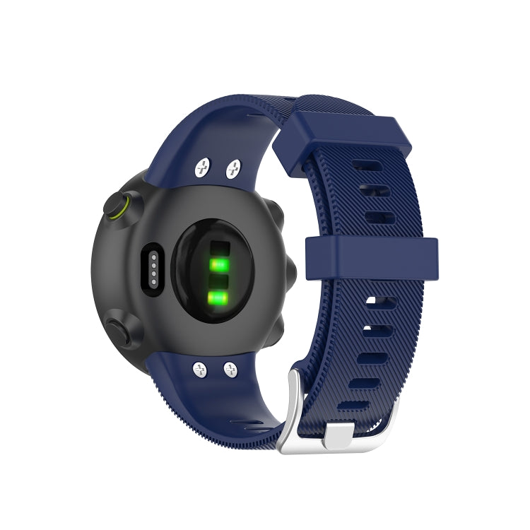 For Garmin Forerunner 45 / Forerunner 45S Universal Twill Solid Color Silicone Watch Band