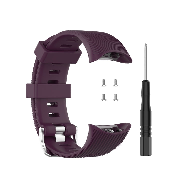 For Garmin Forerunner 45 / Forerunner 45S Universal Twill Solid Color Silicone Watch Band