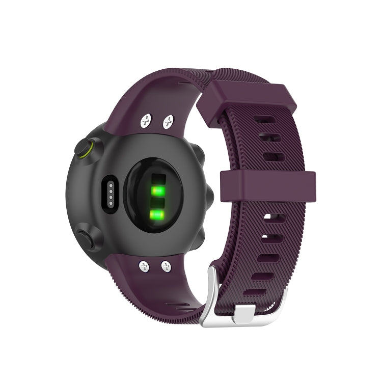For Garmin Forerunner 45 / Forerunner 45S Universal Twill Solid Color Silicone Watch Band