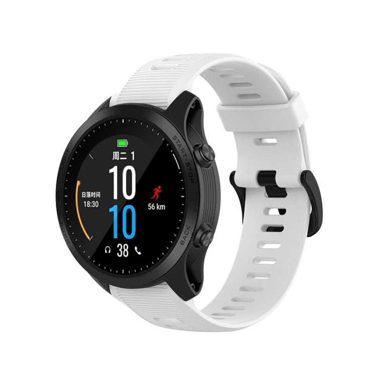 For Garmin Forerunner945 / fenix5 Plus / Approach S60 Monochrome Silicone Watch Band
