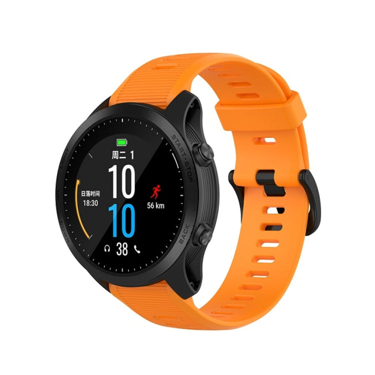 For Garmin Forerunner945 / fenix5 Plus / Approach S60 Monochrome Silicone Watch Band