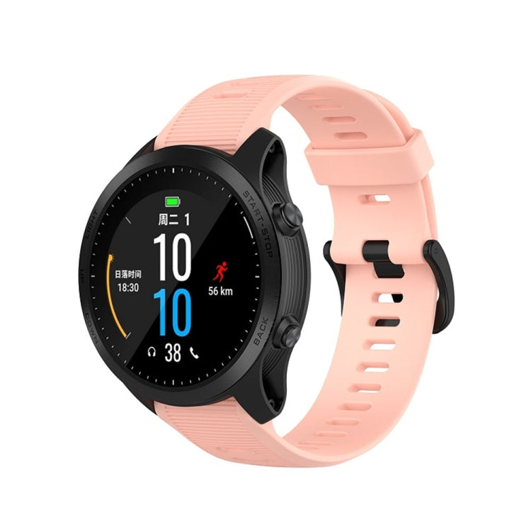 For Garmin Forerunner945 / fenix5 Plus / Approach S60 Monochrome Silicone Watch Band