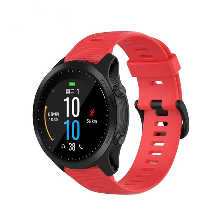 For Garmin Forerunner945 / fenix5 Plus / Approach S60 Monochrome Silicone Watch Band