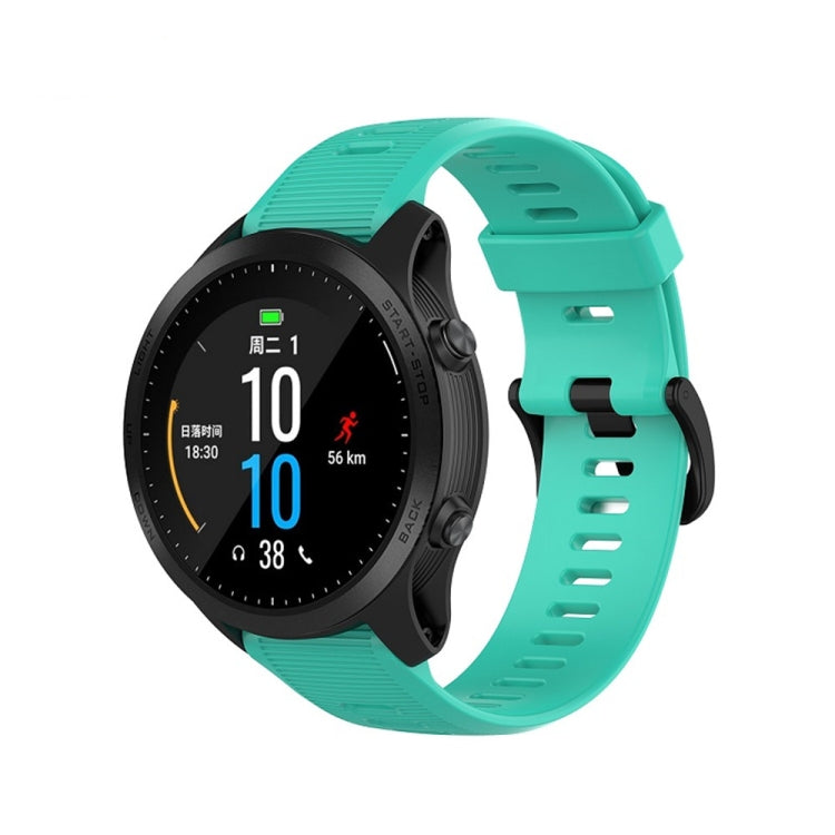 For Garmin Forerunner945 / fenix5 Plus / Approach S60 Monochrome Silicone Watch Band