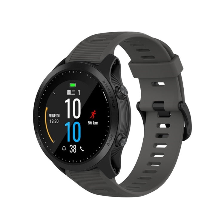 For Garmin Forerunner945 / fenix5 Plus / Approach S60 Monochrome Silicone Watch Band