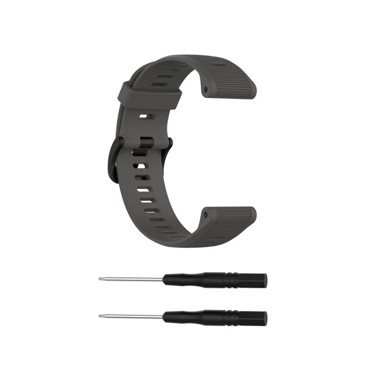 For Garmin Forerunner945 / fenix5 Plus / Approach S60 Monochrome Silicone Watch Band