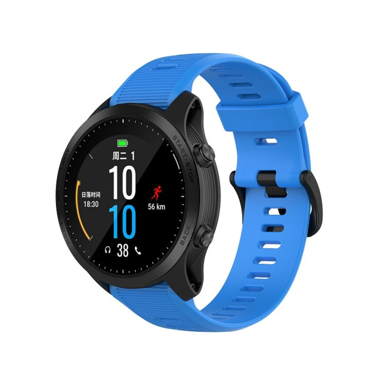 For Garmin Forerunner945 / fenix5 Plus / Approach S60 Monochrome Silicone Watch Band