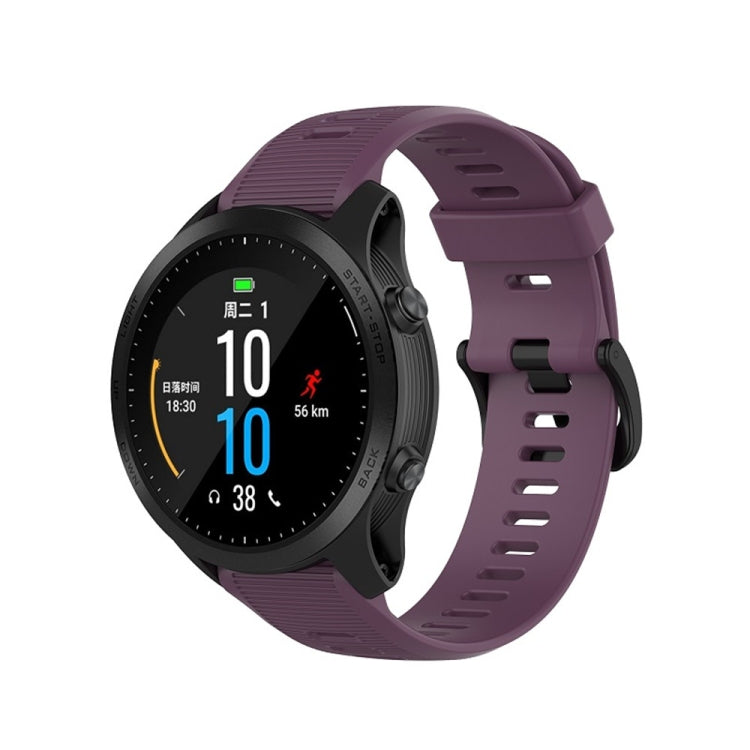 For Garmin Forerunner945 / fenix5 Plus / Approach S60 Monochrome Silicone Watch Band