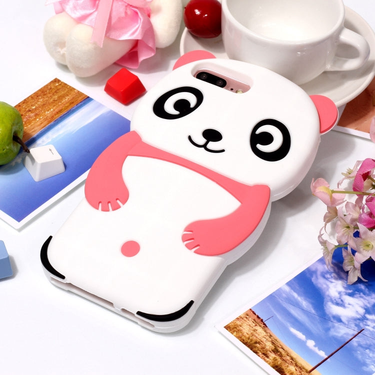 Cute Panda Patterned 3D Silicone Shell for iPhone 8plus&7plus