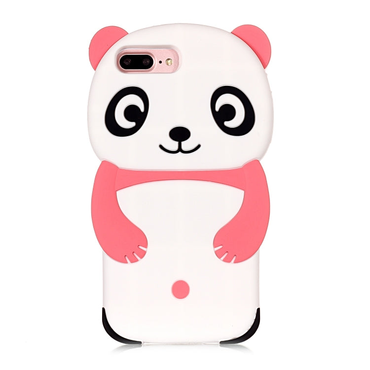Cute Panda Patterned 3D Silicone Shell for iPhone 8plus&7plus