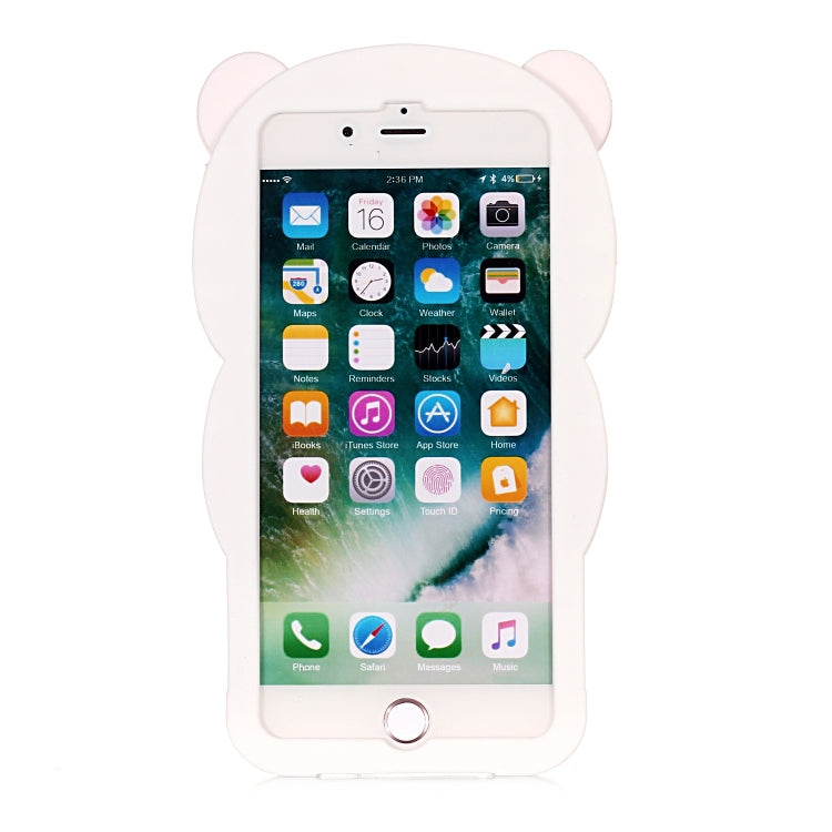 Cute Panda Patterned 3D Silicone Shell for iPhone 8plus&7plus