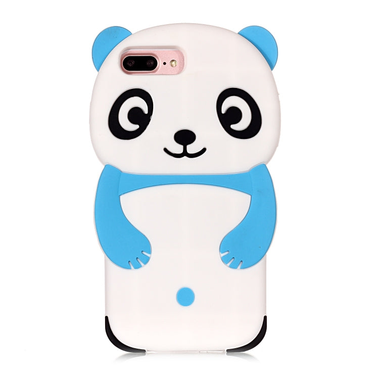 Cute Panda Patterned 3D Silicone Shell for iPhone 8plus&7plus