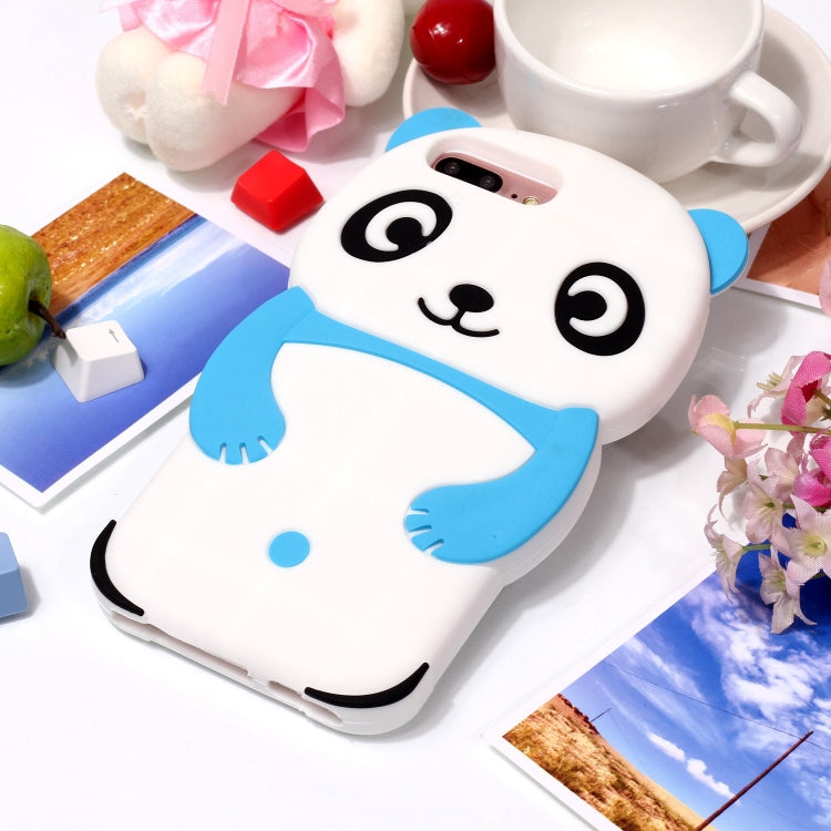 Cute Panda Patterned 3D Silicone Shell for iPhone 8plus&7plus