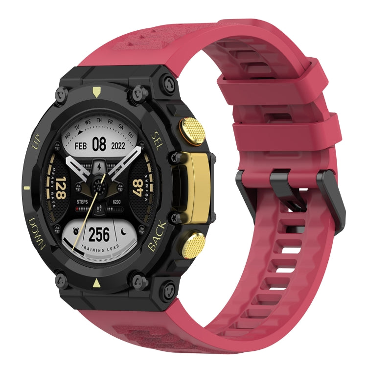 For Amazfit T-Rex 2 Silicone Leisure Watch Band
