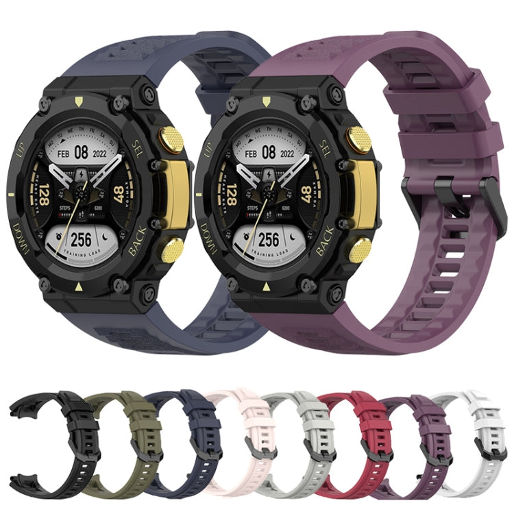 For Amazfit T-Rex 2 Silicone Leisure Watch Band
