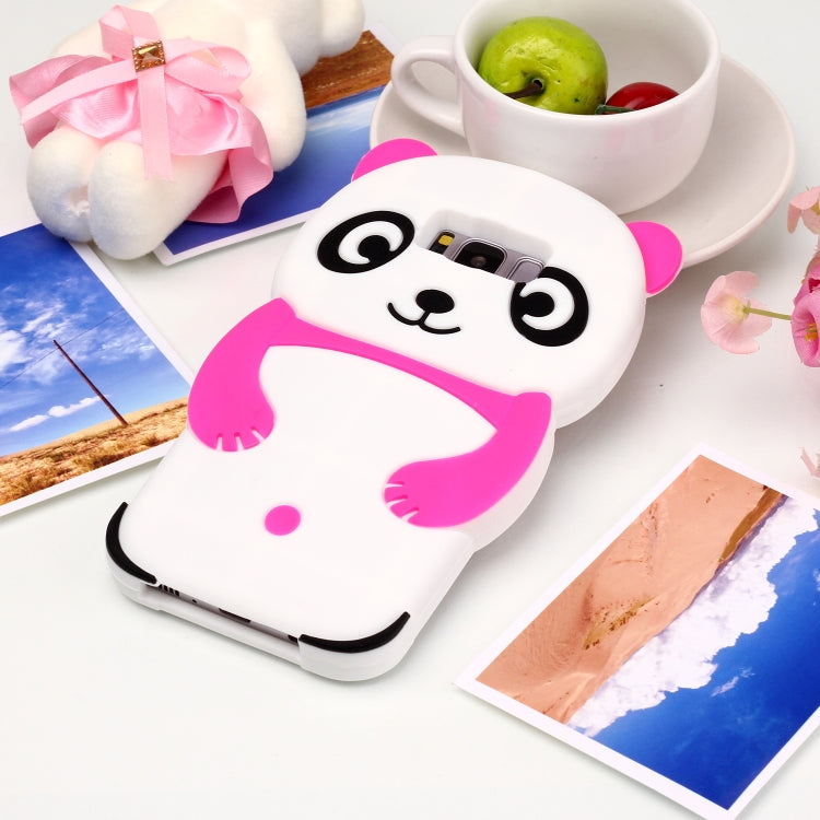 Cute Panda Patterned 3D Silicone Shell Case for Samsung Galaxy S8 / G950