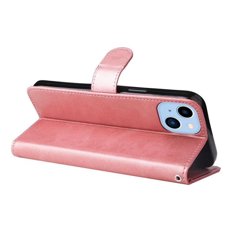 For iPhone 14 JSM Calf Texture Leather Phone Case