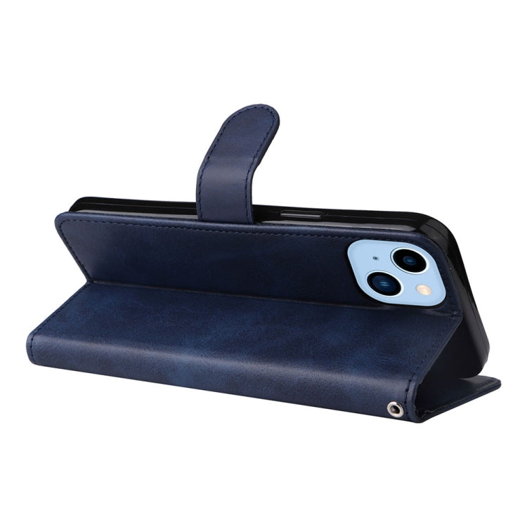For iPhone 14 JSM Calf Texture Leather Phone Case