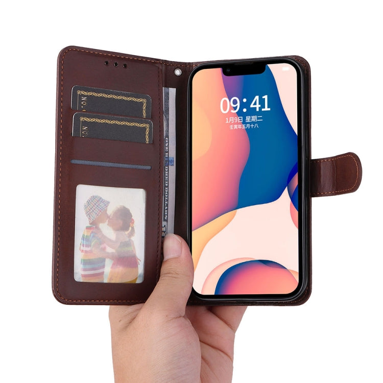 For iPhone 14 JSM Calf Texture Leather Phone Case