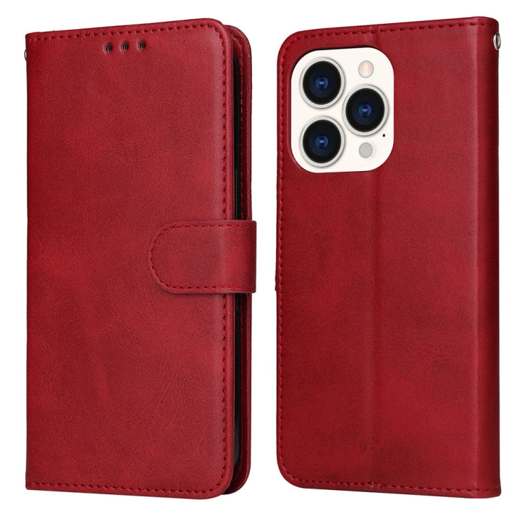 For iPhone 14 Pro JSM Calf Texture Leather Phone Case