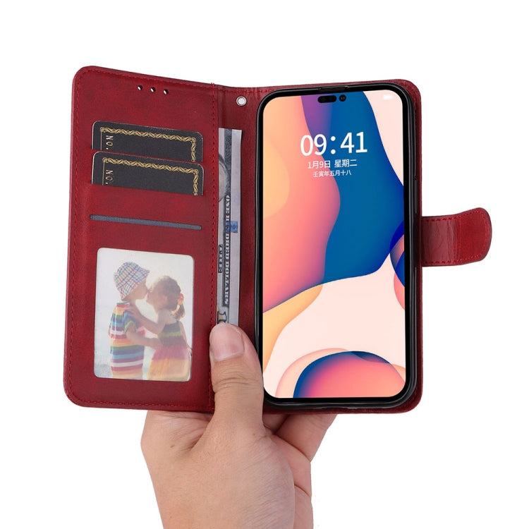 For iPhone 14 Pro JSM Calf Texture Leather Phone Case