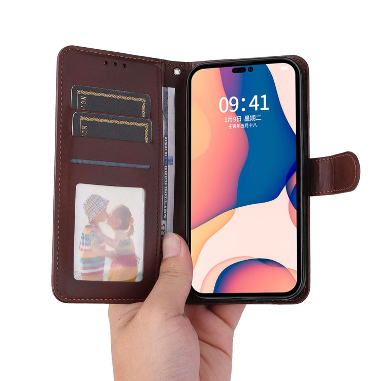 For iPhone 14 Pro JSM Calf Texture Leather Phone Case