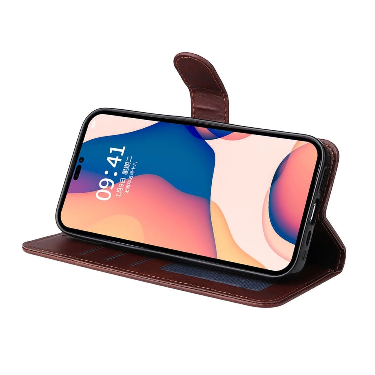 For iPhone 14 Pro JSM Calf Texture Leather Phone Case