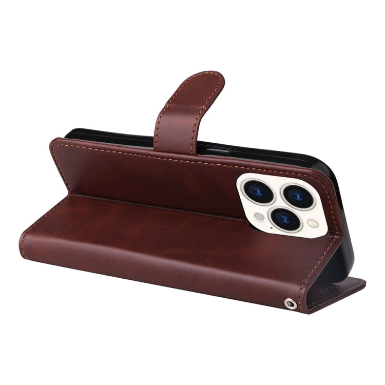 For iPhone 14 Pro JSM Calf Texture Leather Phone Case