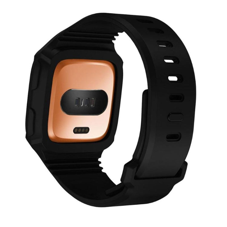 For Fitbit Versa Integrated Protection Silicone Watch Band