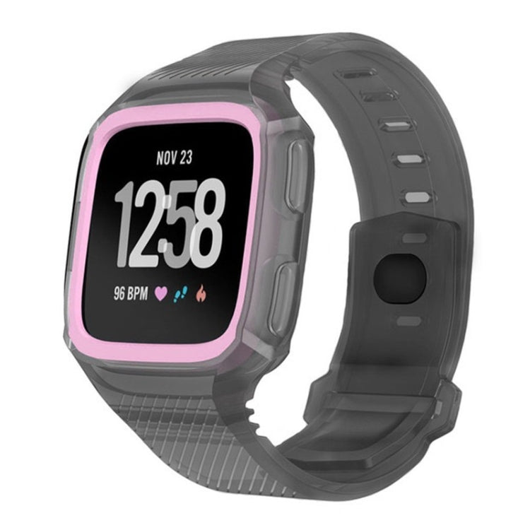 For Fitbit Versa Integrated Protection Silicone Watch Band
