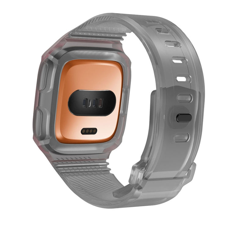 For Fitbit Versa Integrated Protection Silicone Watch Band