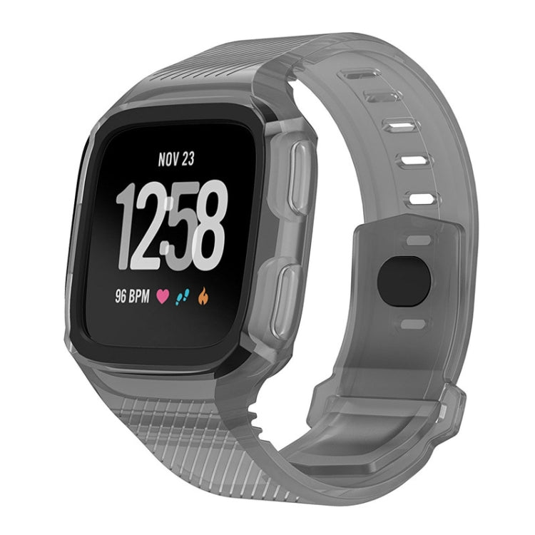 For Fitbit Versa Integrated Protection Silicone Watch Band