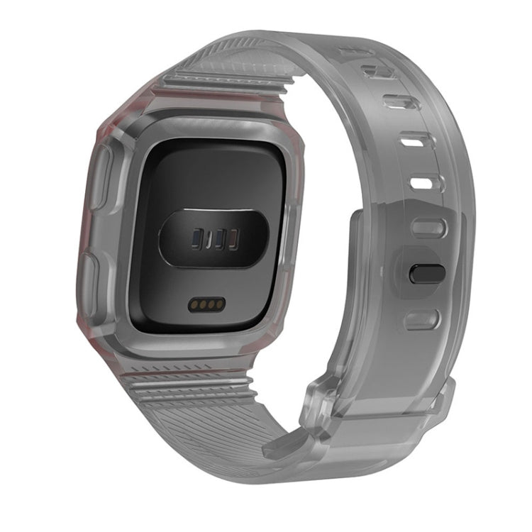 For Fitbit Versa Integrated Protection Silicone Watch Band