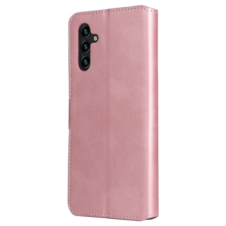 For Samsung Galaxy A13 5G JUNSUNMAY Calf Texture Leather Phone Case
