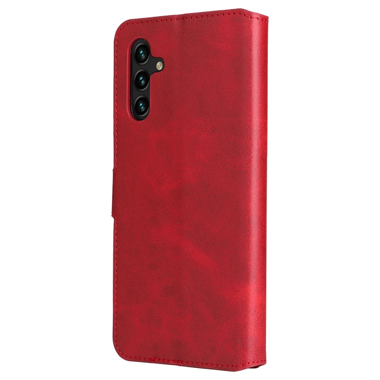 For Samsung Galaxy A13 5G JUNSUNMAY Calf Texture Leather Phone Case