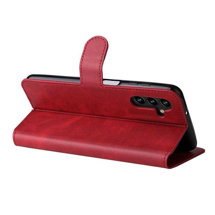 For Samsung Galaxy A13 5G JUNSUNMAY Calf Texture Leather Phone Case